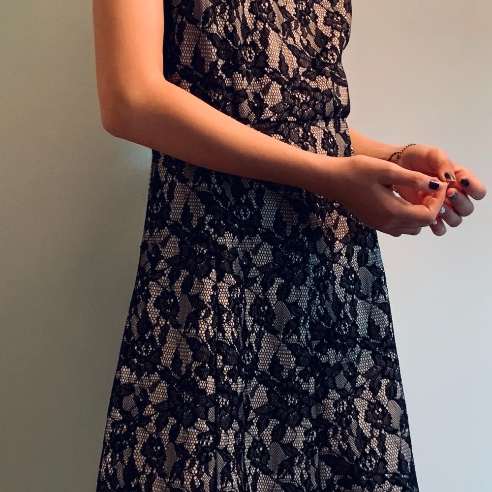 Mesh Lace Flower Dress